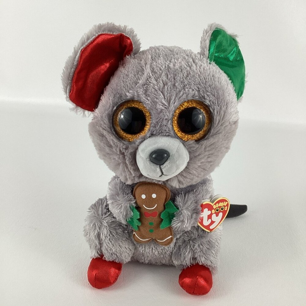 Ty Beanie Boos Mac Bundles Flakes Christmas Mouse 9" Plush Stuffed Toy Lot TAGS - Picture 3 of 13
